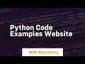 python code examples website