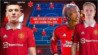 MANCHESTER UNITED Best Predicted Starting LineUp ft Target Players Summer 2024 ~ Transfer News