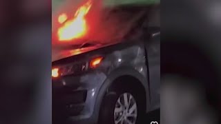 Teens arrested after allegedly setting stolen car on fire, leading police on a chase in second stole