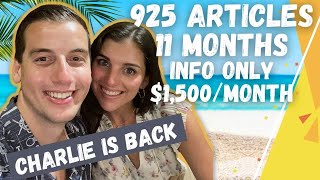 INFO ONLY, DISPLAY AD SITE | Already $1,500/mon | 925 articles in 11 months - Passive Priority