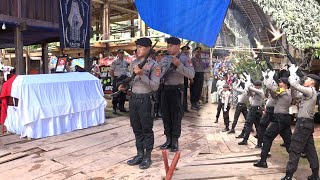 Upacara Militer AIPTU Yohanis Luter di Batualu Sangalla Toraja