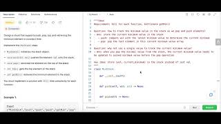 Min Stack - Leetcode 155 - Stack - Python