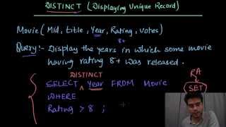 DISTINCT in SQL | Database Management System