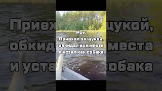 Типичная рыбалка на щуку #рыбалка #приколы #щука #fishing #карелия