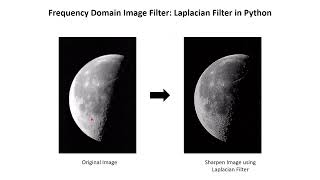 Python#9 Frequency Domain Image Filter using Laplacian Filter in Python