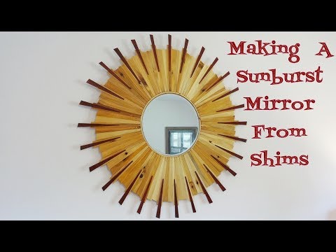 How to Make a Sunburst Mirror from Wood Shims How to Make a Sunburst Mirror from Wood Shims
