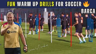 🔰 📢Fun Warm Up + Speed REACTION Drills / Barcelona Training Today