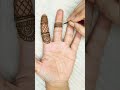 Easy finger mehndi designs for beginners #shorts #hennadesign