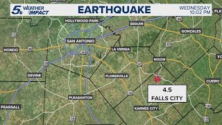 4.5 magnitude earthquake confirmed in Falls City, Texas