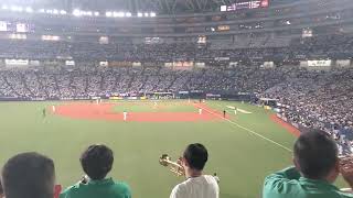 20240329　開幕戦から響く【周東佑京 応援歌】　3回表　福岡ｿﾌﾄﾊﾞﾝｸﾎｰｸｽ@京ｾﾗﾄﾞｰﾑ大阪･ﾚﾌﾄ外野下段 開幕戦