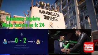😱MODO CARRERA con cr7 y mbappe ganamos el triplete y la champions cr7 jugador del año EA FC 24
