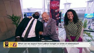 Wilbon hesitates predicting LeBron James getting swept | Malika Andrews on ESPN