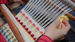 How to weave little houses on a rigid heddle loom