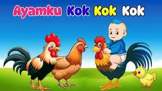 Lagu Anak Anak - Ayamku Kok Kok Kok - Animasi Ayam Lucu - Lagu Anak Indonesia Terbaru