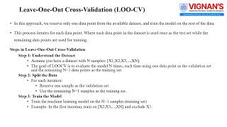 Tutorial 4: cross validation LOO,K fold
