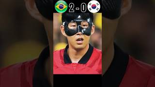 Brazil VS South Korea World Cup 2022 | Neymar VS Son Hung-Min 🔥 #youtube #football #shorts