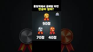 올림픽에서 금메달 따면 연금이 얼마? #shorts