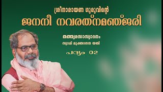 ജനനീ നവരത്നമഞ്ജരി 02 | തത്ത്വരസാസ്വാദനം |  JANANI NAVARATNA MANJARI | SWAMI MUKTANANDA YATI