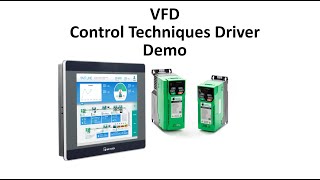 VFD Control Techniques Commander C200 Driver + cMT3072 CODESYS \u0026 Weintek Remote IO