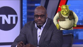 Charles Barkley calls Shaq Shrek! NBA on TNT