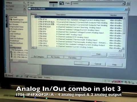 Creating A New Project In Rslogix5000 For A Controllogix Plc Long