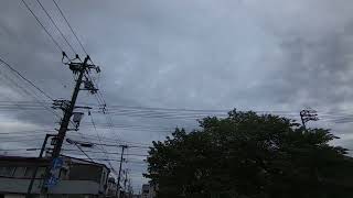 ウェザーリポート動画0512「灰色の曇り空、午前中には崩れる予報」@鳥取市　6時27分頃