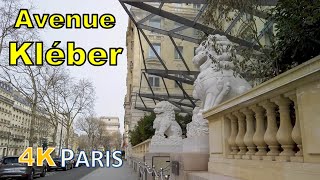 Walking tour in Paris - Avenue Kléber UHD