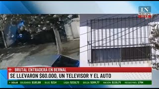 Brutal entradera en Bernal: se llevaron 60 mil pesos, un televisor y el auto