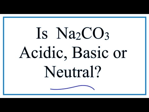 Is Na2CO3 an acid salt?