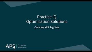 PIQ Optimisation - Creating XPA Tag Sets