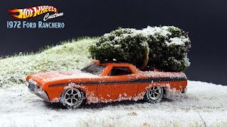 Hot Wheels Custom 1972 Ford Ranchero | Getting A Christmas Tree Diroama