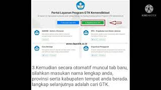 Cara Mendapatkan Nomor UKG di portal Layanan Program  GTK Kemendikbud