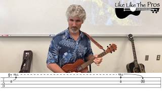 I Want To Hold Your Hand Beatles Ukulele Lesson Intro (Guitar Part 1)