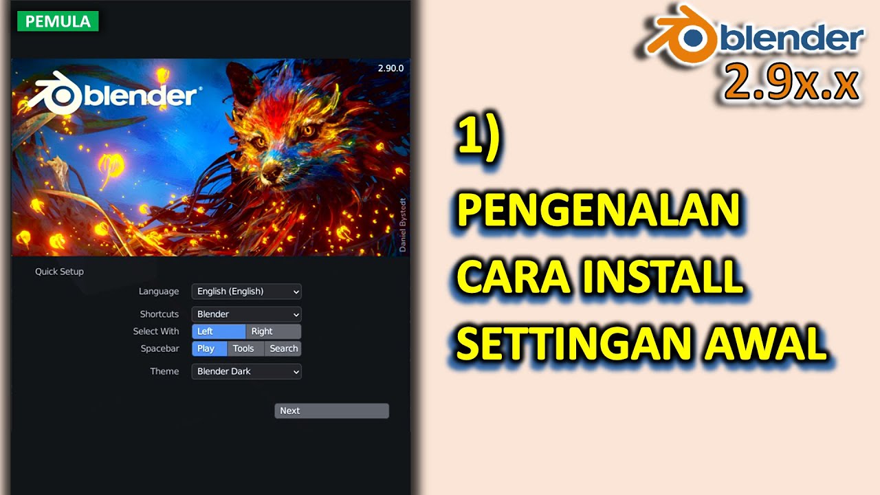 Tutorial Blender 2.9 Pemula 1 Pengenalan, Cara Instal, Dan Setingan ...