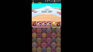 パズドラ　ビックリマンコラボ地獄級　赤関羽パーティー