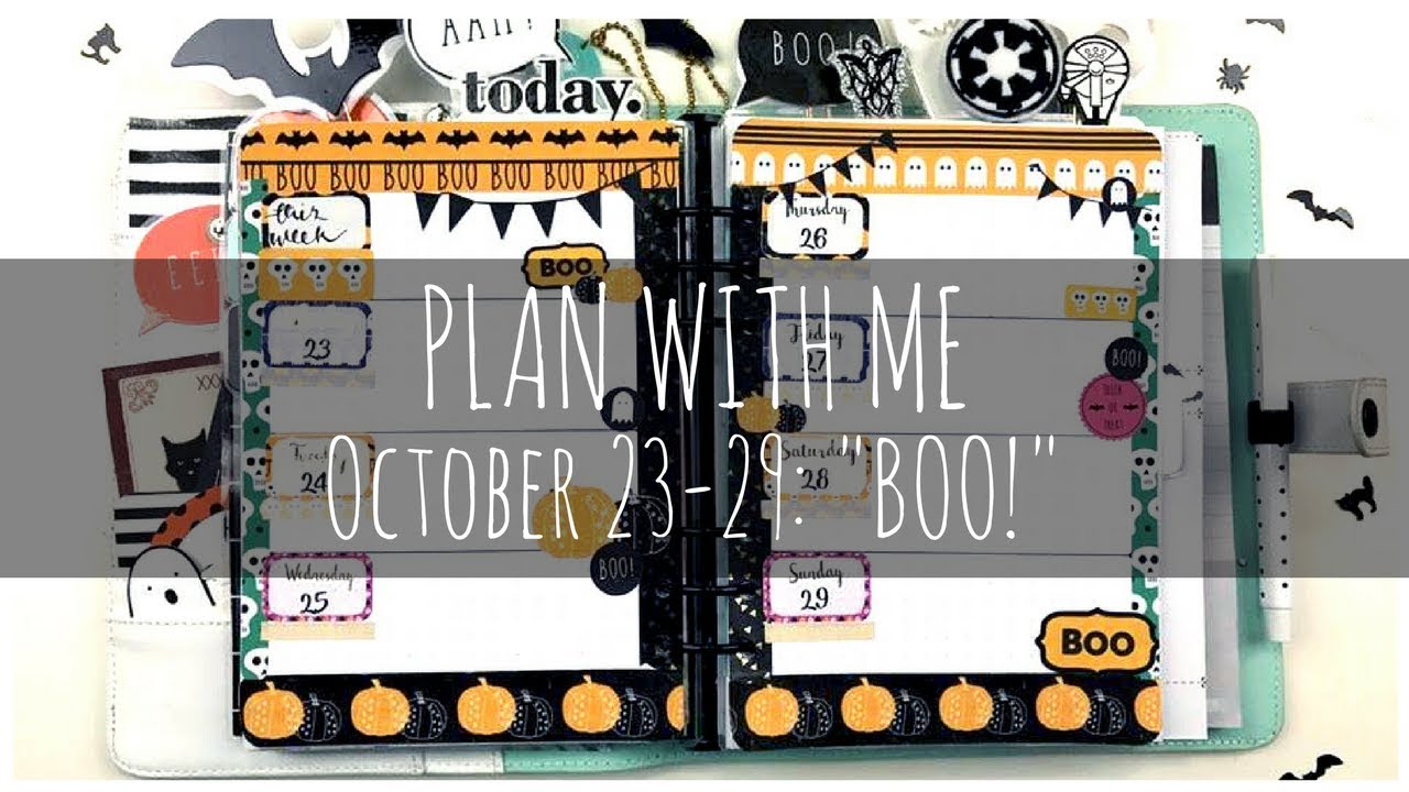 Plan With Me A5 Large Kikki K Planner October 23 29 Boo