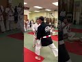 student forearm break kokoro karate okinawa dojo breaking