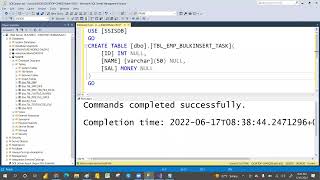 DAY07 SSIS BULK INSERT TASK