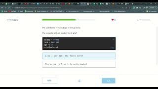 11 Debugging | Python Developer | Sololearn