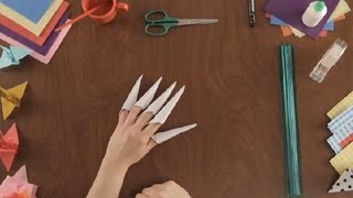 How to Make Paper Claws : Paper Art Projects