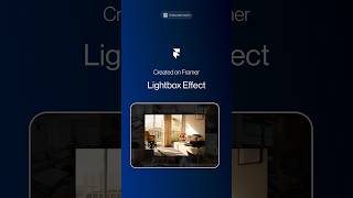 @Framer Just Released the Lightbox Effect!