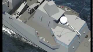 DCNS -  FREMM Multi-Mission Stealth Frigate Aquitaine Walk-Through Simulation