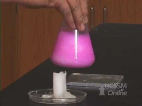 What happens when calcium reacts?