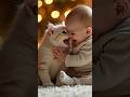 I Can't Stop Smiling: Baby Laughs Hilariously with Cute Kitten! #shorts