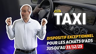 🚕TAXIS I 💲Régime dérogatoire exceptionnel de l'autorisation de stationnement