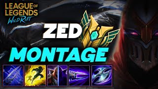 ZED BEST PLAYS / ATTACK KING ZED MONTAGE #1 - WILD RIFT