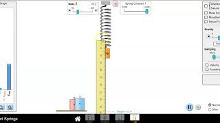 Hooke's Lab PHeT Lab Tutorial