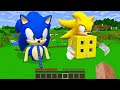 NEW SECRET STAIRS TO HOUSE SONIC vs SUPER SONIC HOUSE in Minecraft Animation!