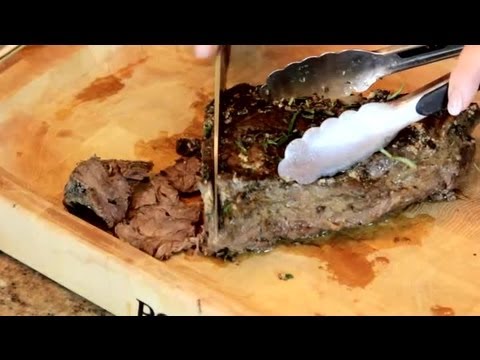 How to Cut Top Round Beef Roast Across the Grain : Roast Beef Recipes How to Cut Top Round Beef Roast Across the Grain : Roast Beef Recipes
