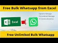 How to Send Free Unlimited Bulk WhatsApp sender from Excel